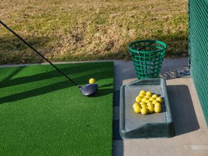 driving range practice shot